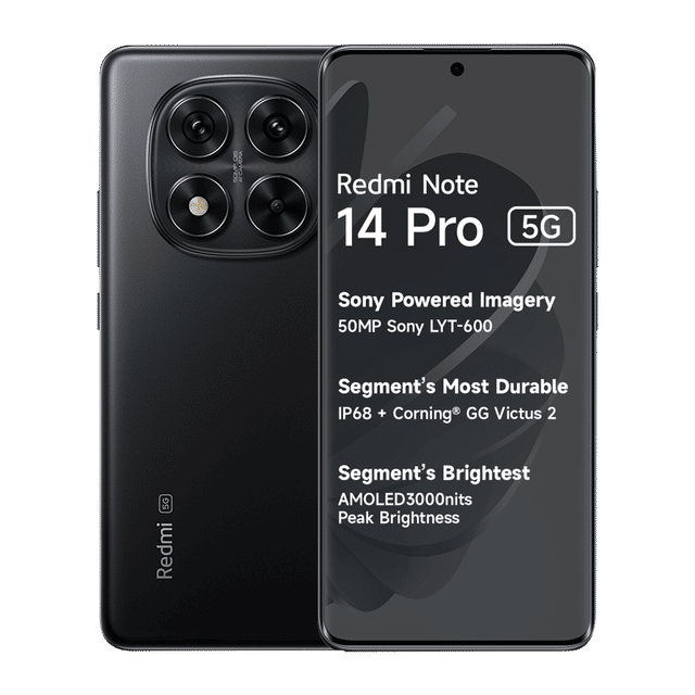 Xiaomi Redmi Note 14Pro 5G - Black - 12/512