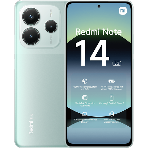 Xiaomi Redmi Note 14 5G - Coral Green - 12/512