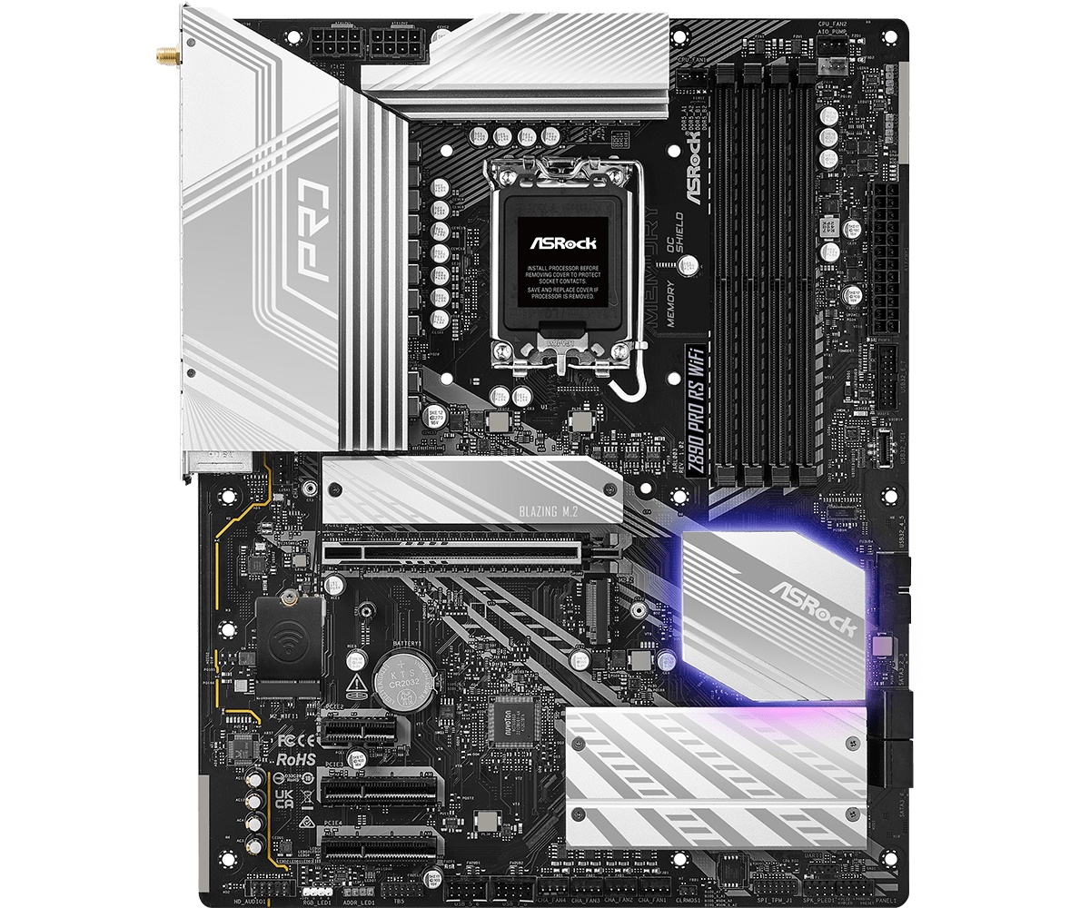 ASROCK MOTHERBOARD Z890 PRO RS WIFI - INTEL LGA1851 - Z890 - DDR5